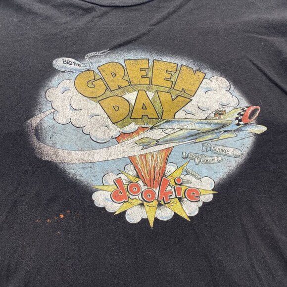 Green Day T Shirt Mens Size 2XL Black Dookie Band Punk Rock Album Graphic Tee‎ - Picture 2 of 10